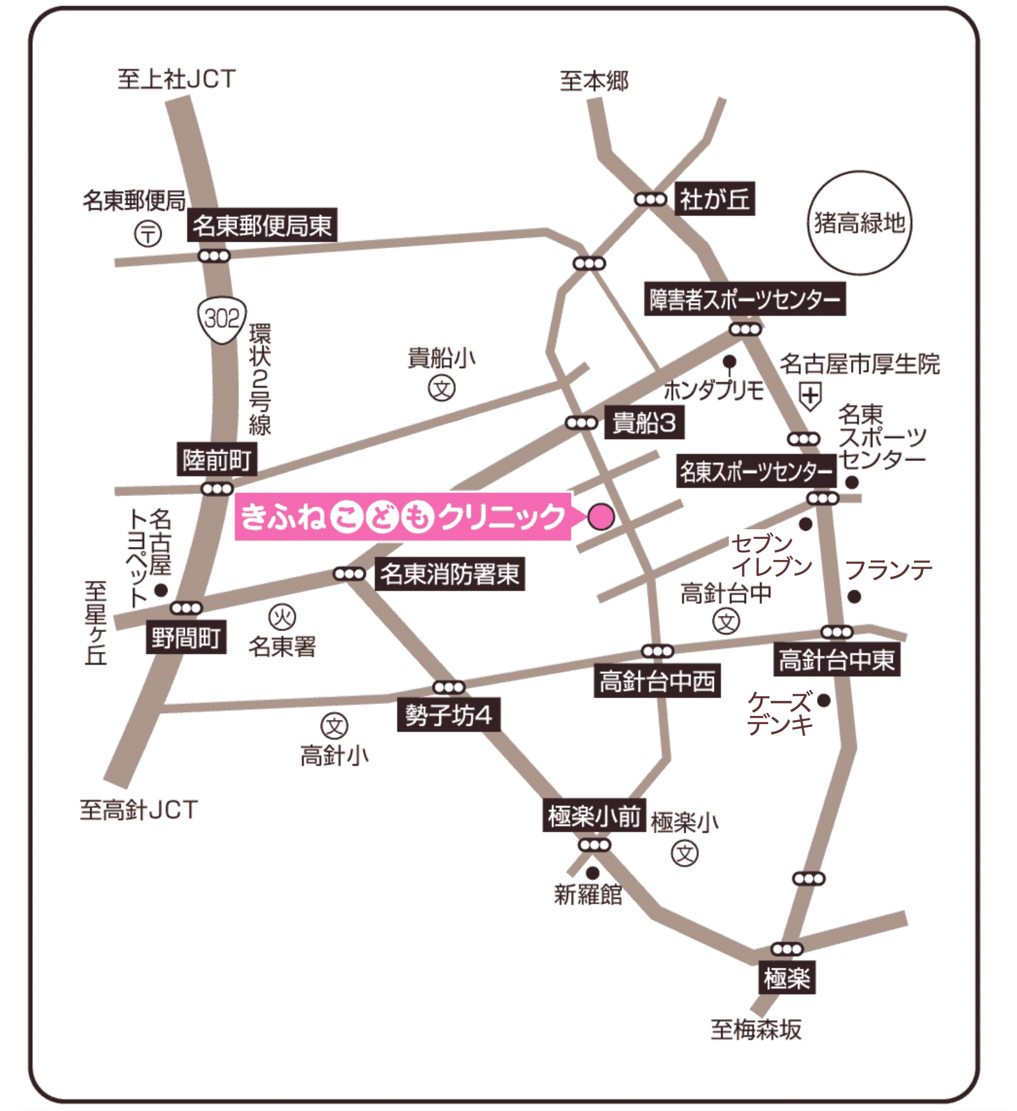 周辺地図のイラスト